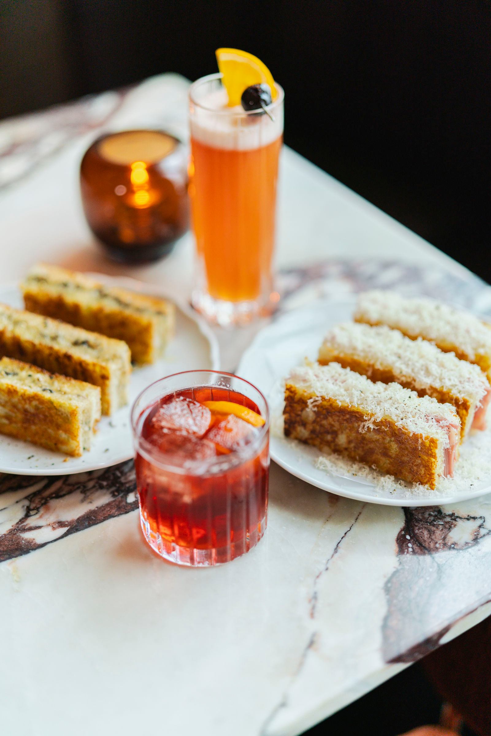 Desserts and beverages at Bar Henry.