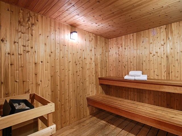 Sauna at the hotel.