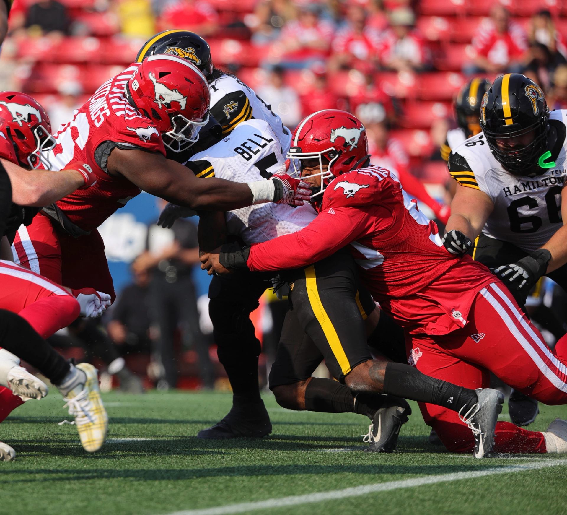 Calgary Stampeders off tackle