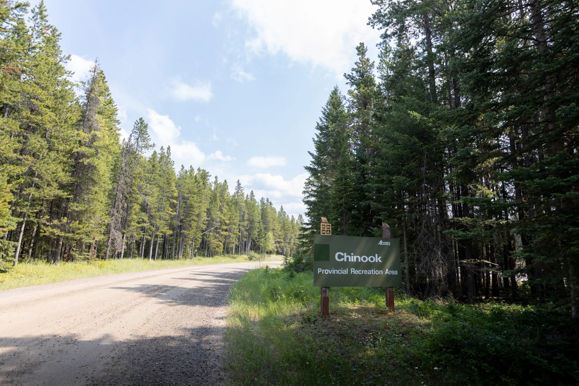 The sign at Chinook Campground.