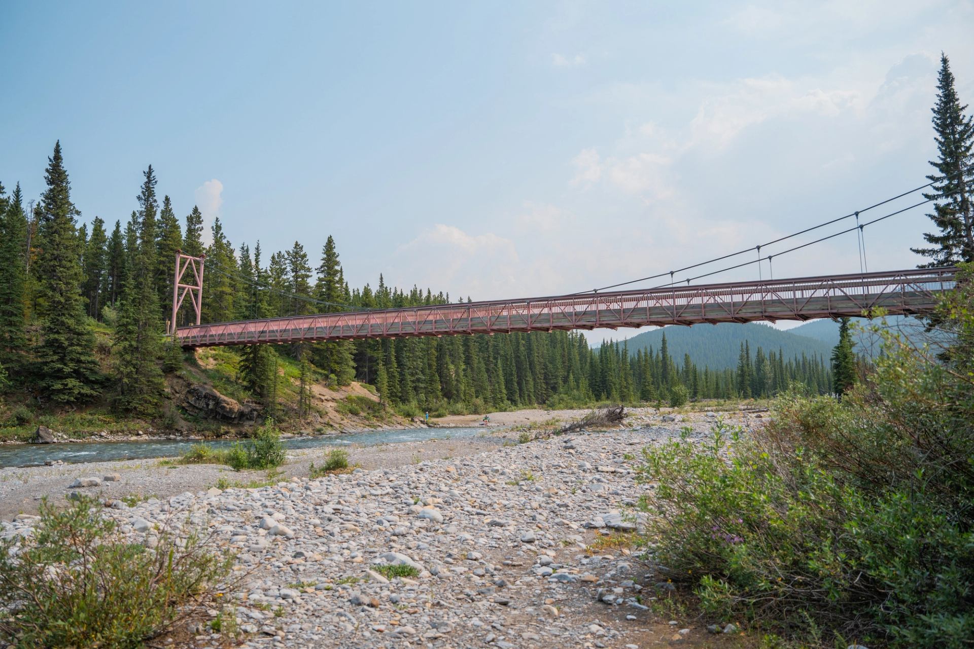 A walking path at Little Elbow Campground.