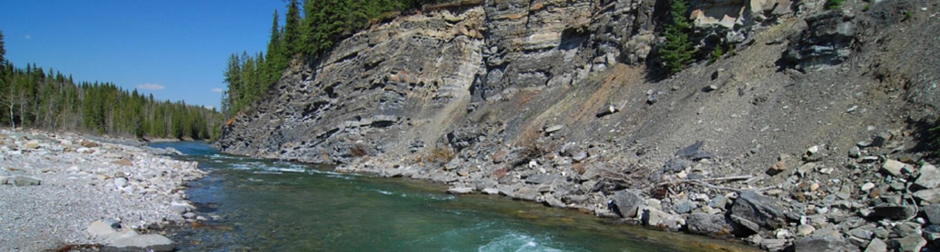 River running in the campground