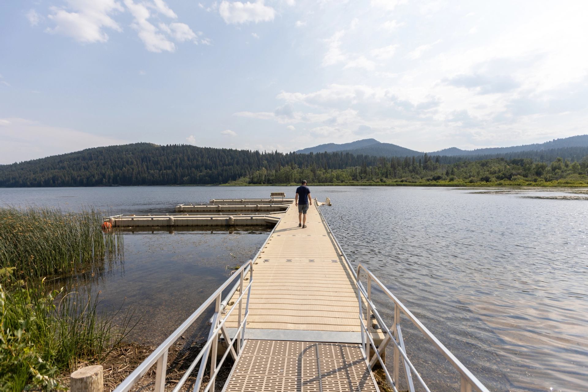 A dock at Beauvais Lake Campground.