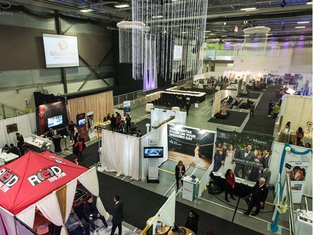 Special event space set up for trade show.