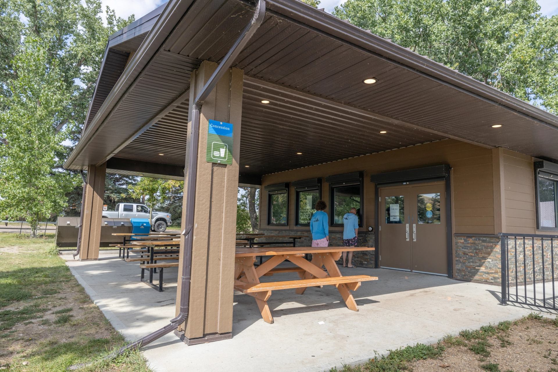 A facility at Little Bow Provincial Park.