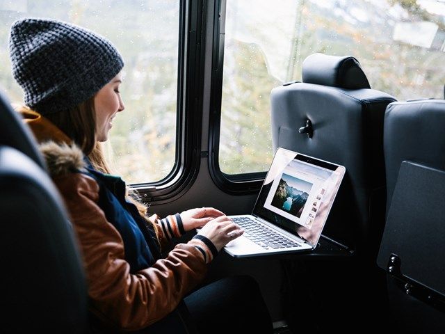 Women on Brewster Express bus.