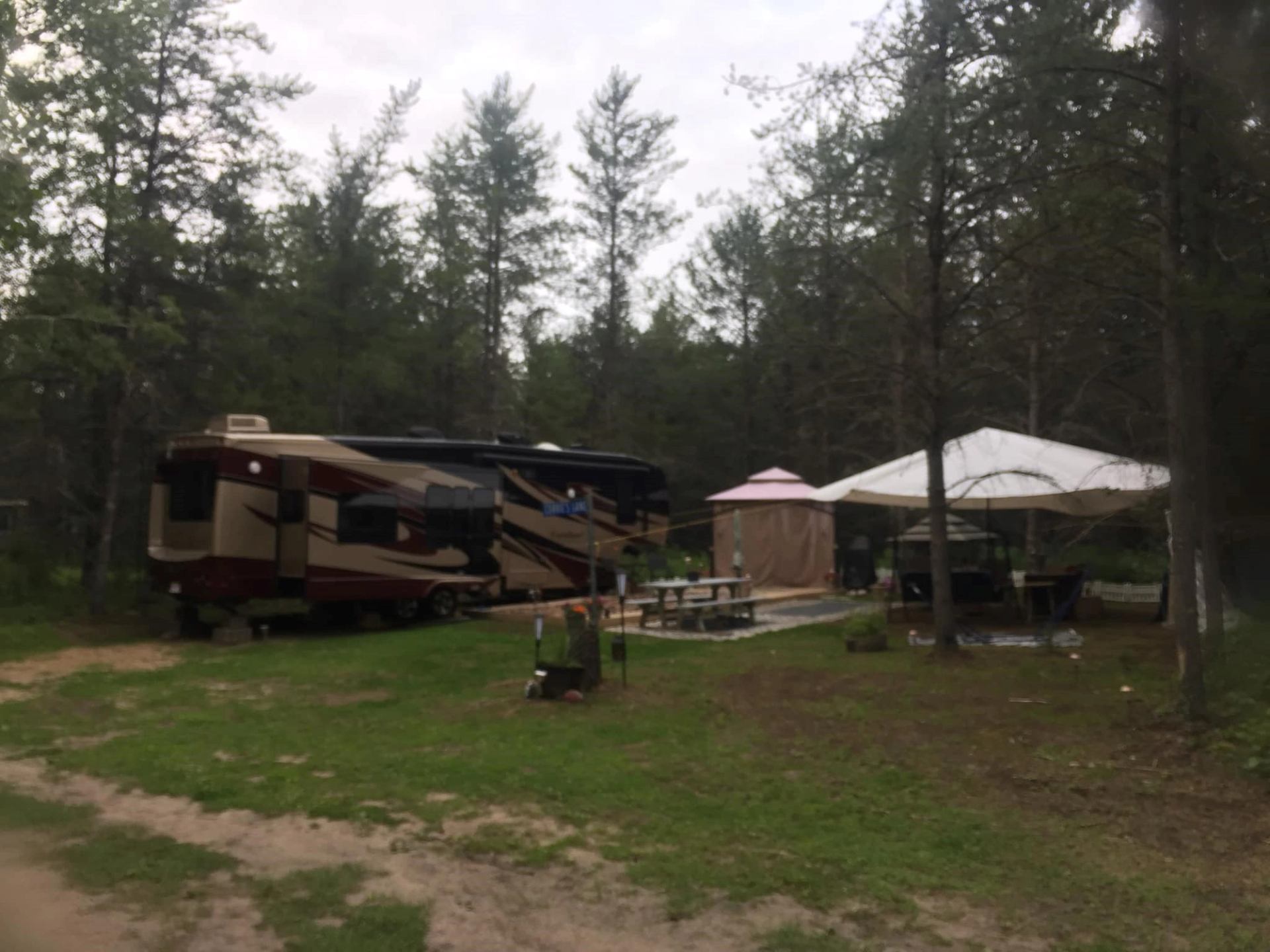 A campsite at Buckridge Campground