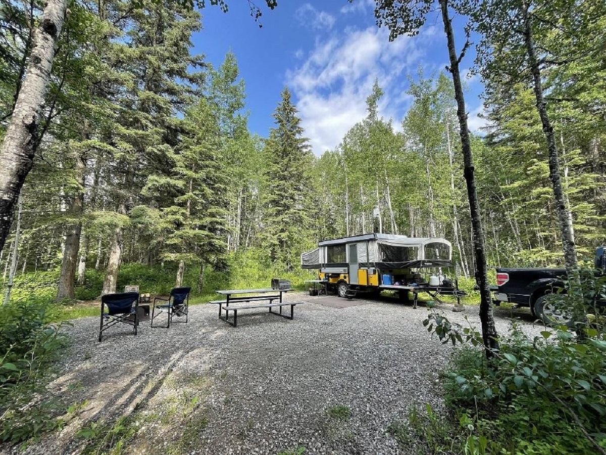 Campsite at Crimson Lake Campground