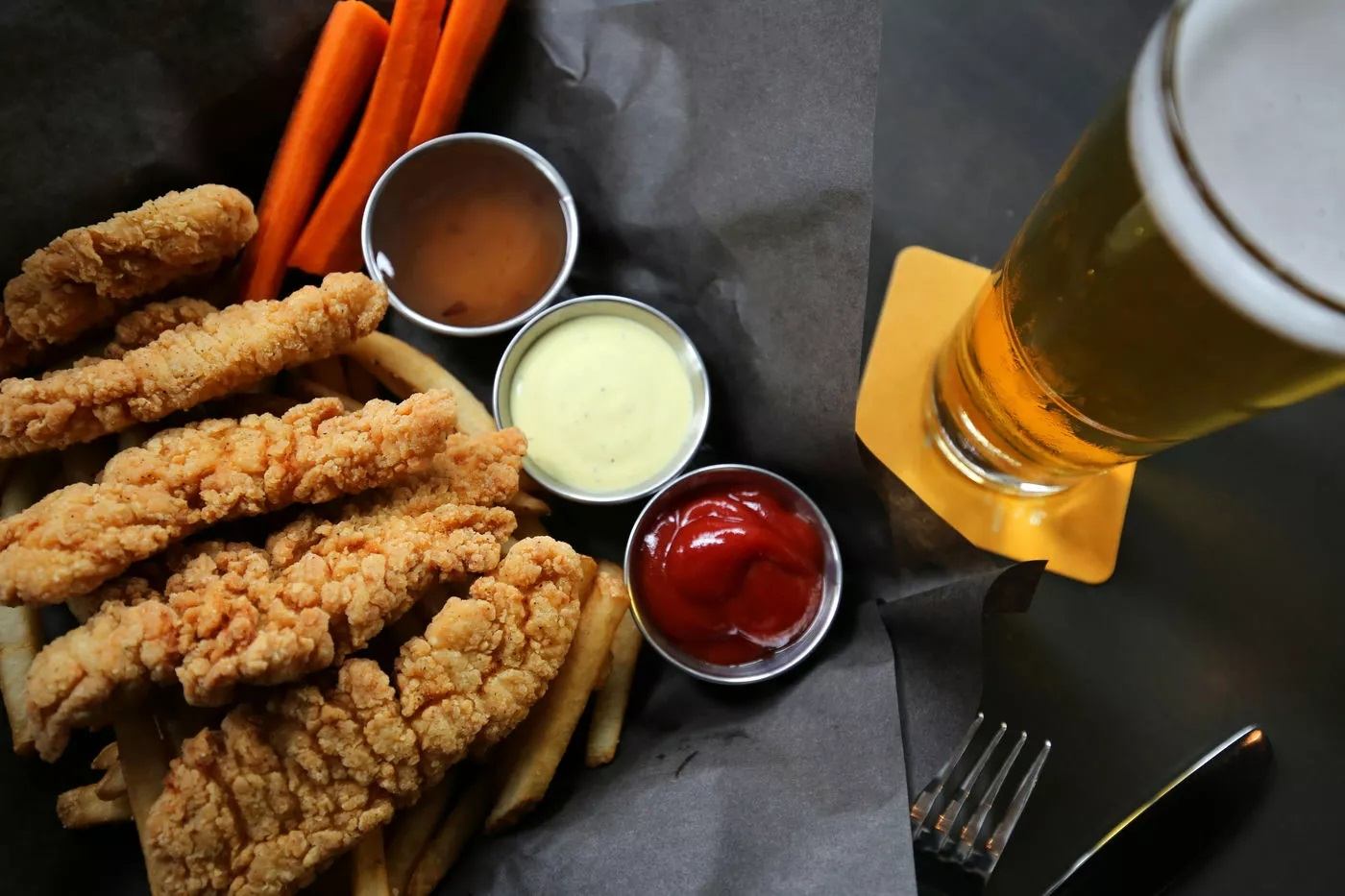 Delicious food at Brewsters