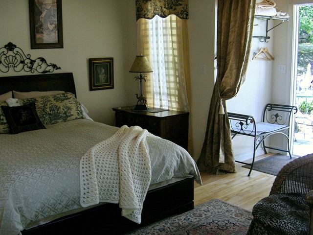 One of the guest rooms