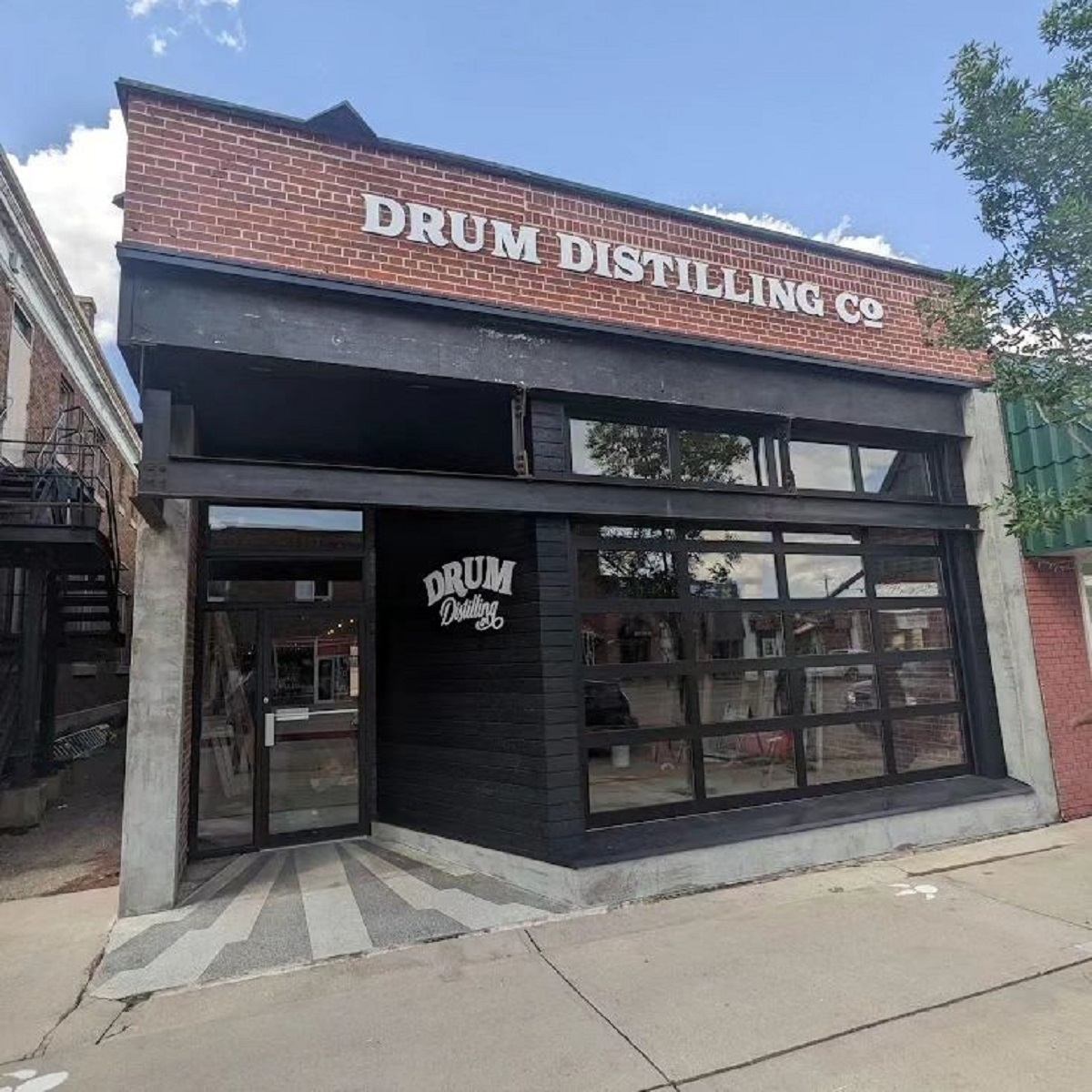Exterior of Drum Distilling Co.