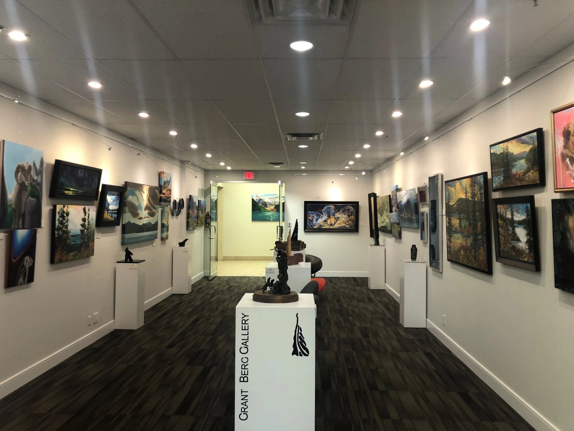 Main gallery as you enter from lobby