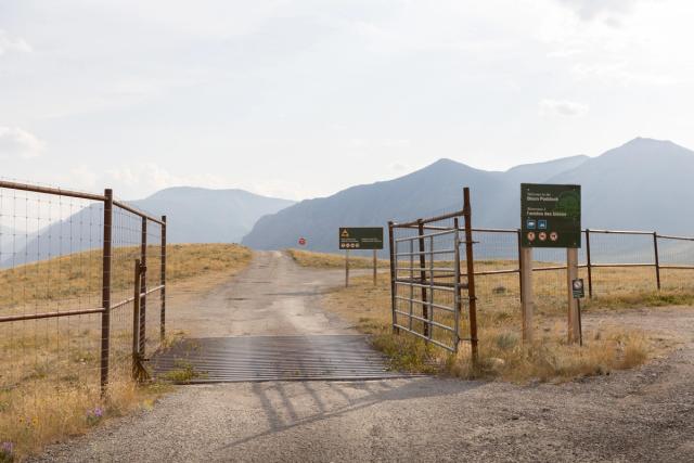 The entrance to Bison Paddock.