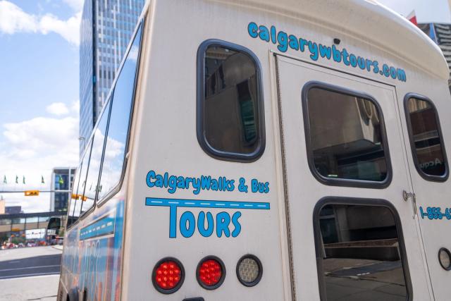 Bus at CalgaryWalks & Bus Tours.