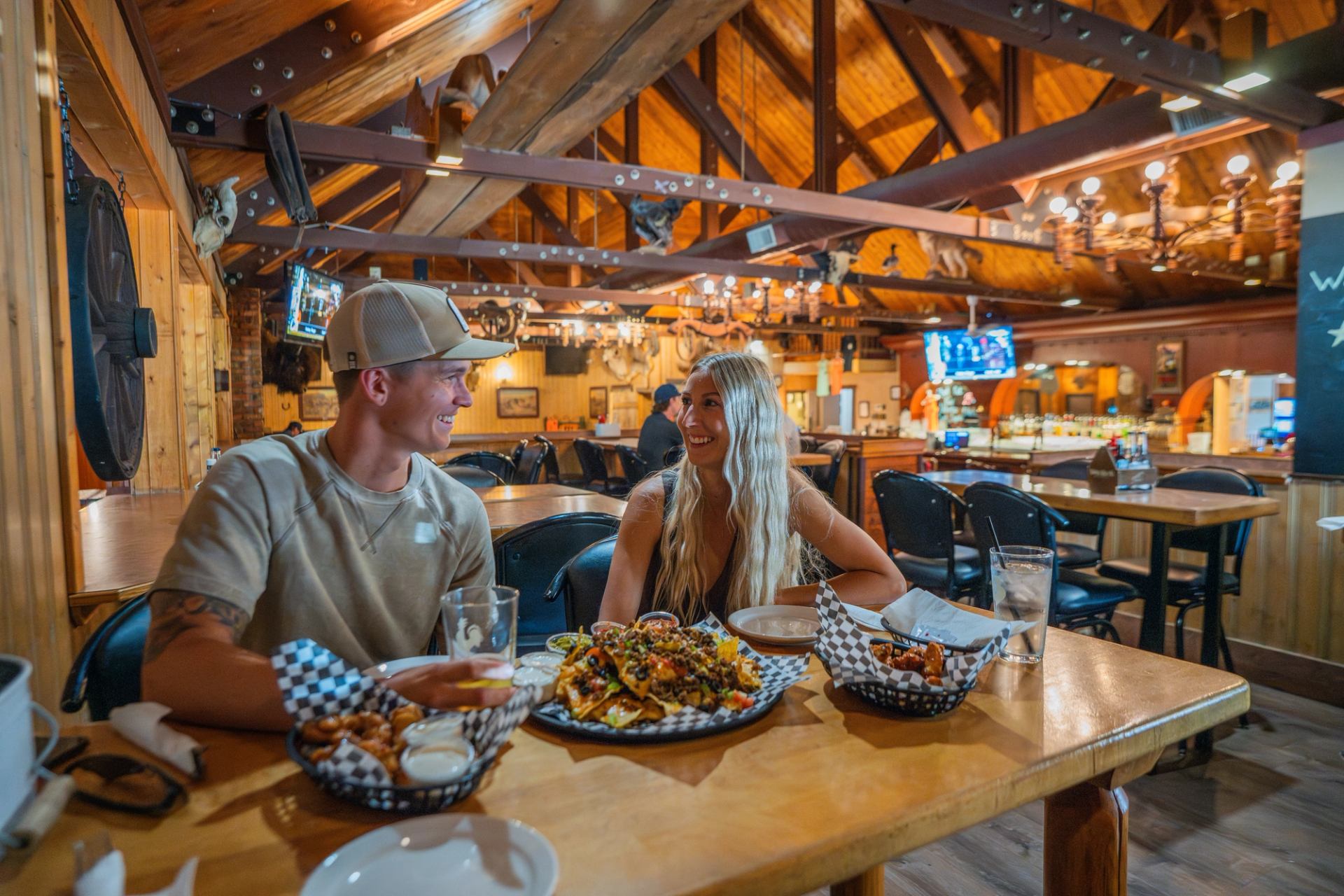 Interior of the Water Valley Saloon.