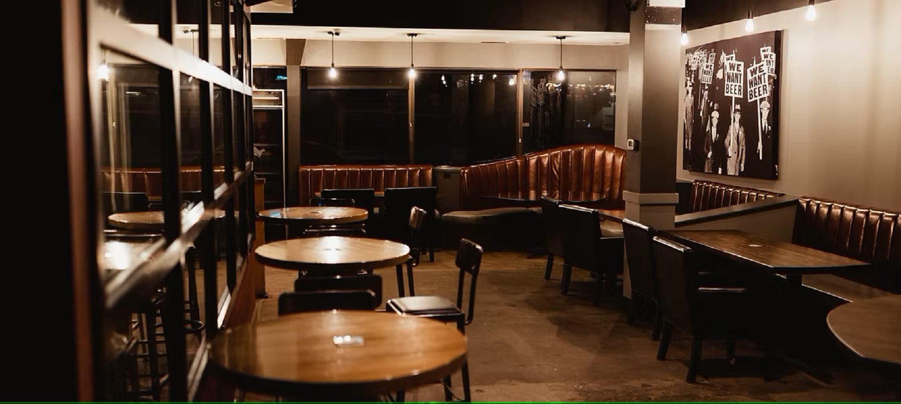 The taproom at Drum Brewing