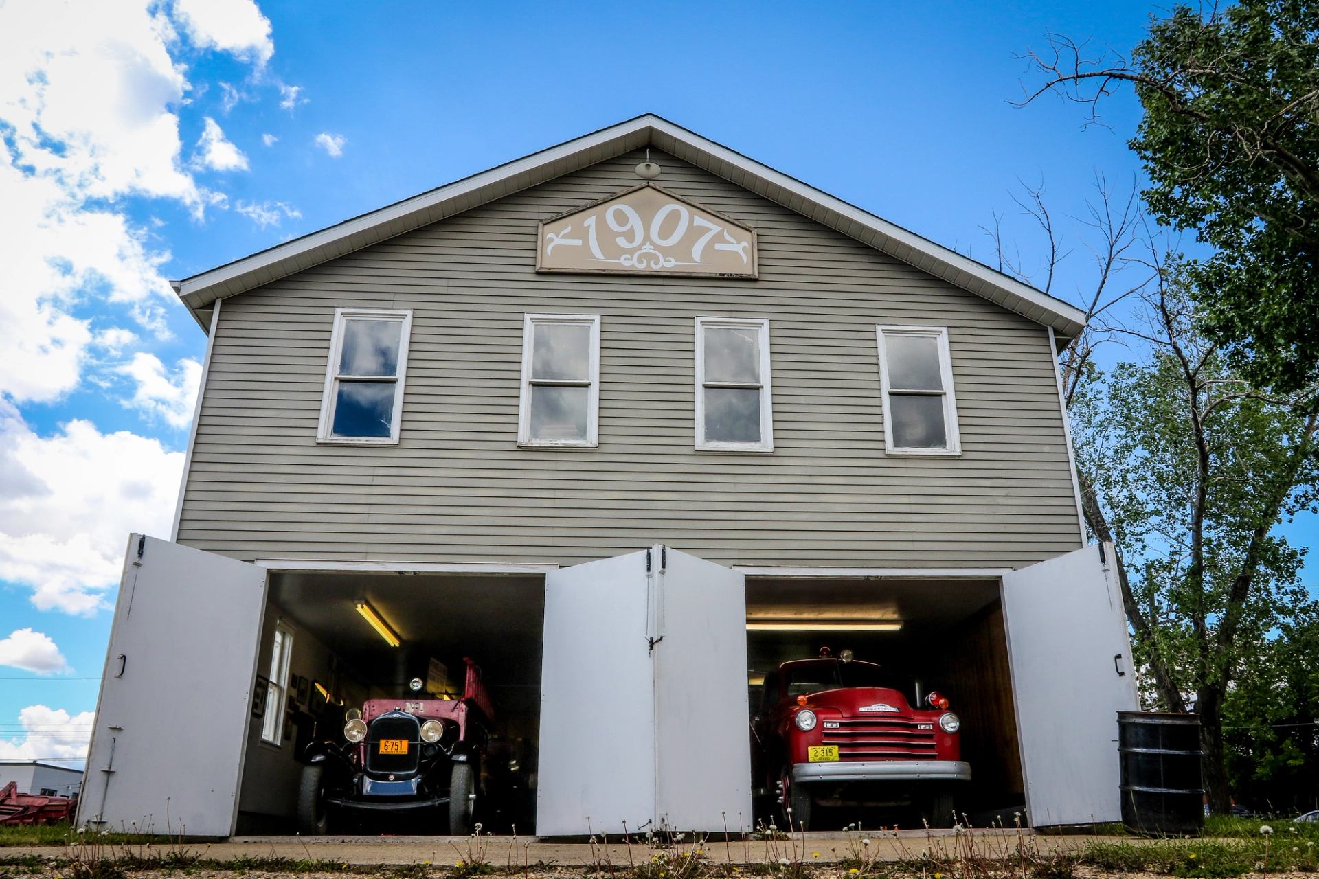 The old fire hall building at the Camrose & District Centennial Museum