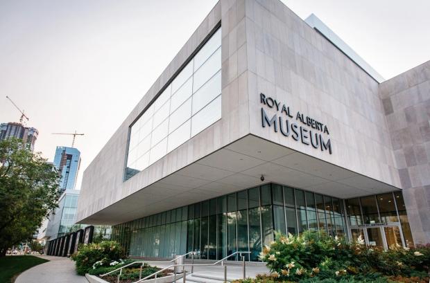 A photo of the East Entrance to the Royal Alberta Museum. 