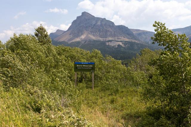 The sign at Beaver Mines Lake Campground.