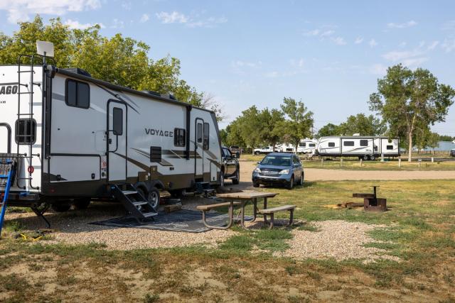 A site at Redcliff Campground.