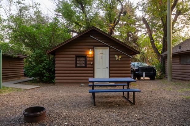 Site at River Grove Campground and Cabins.