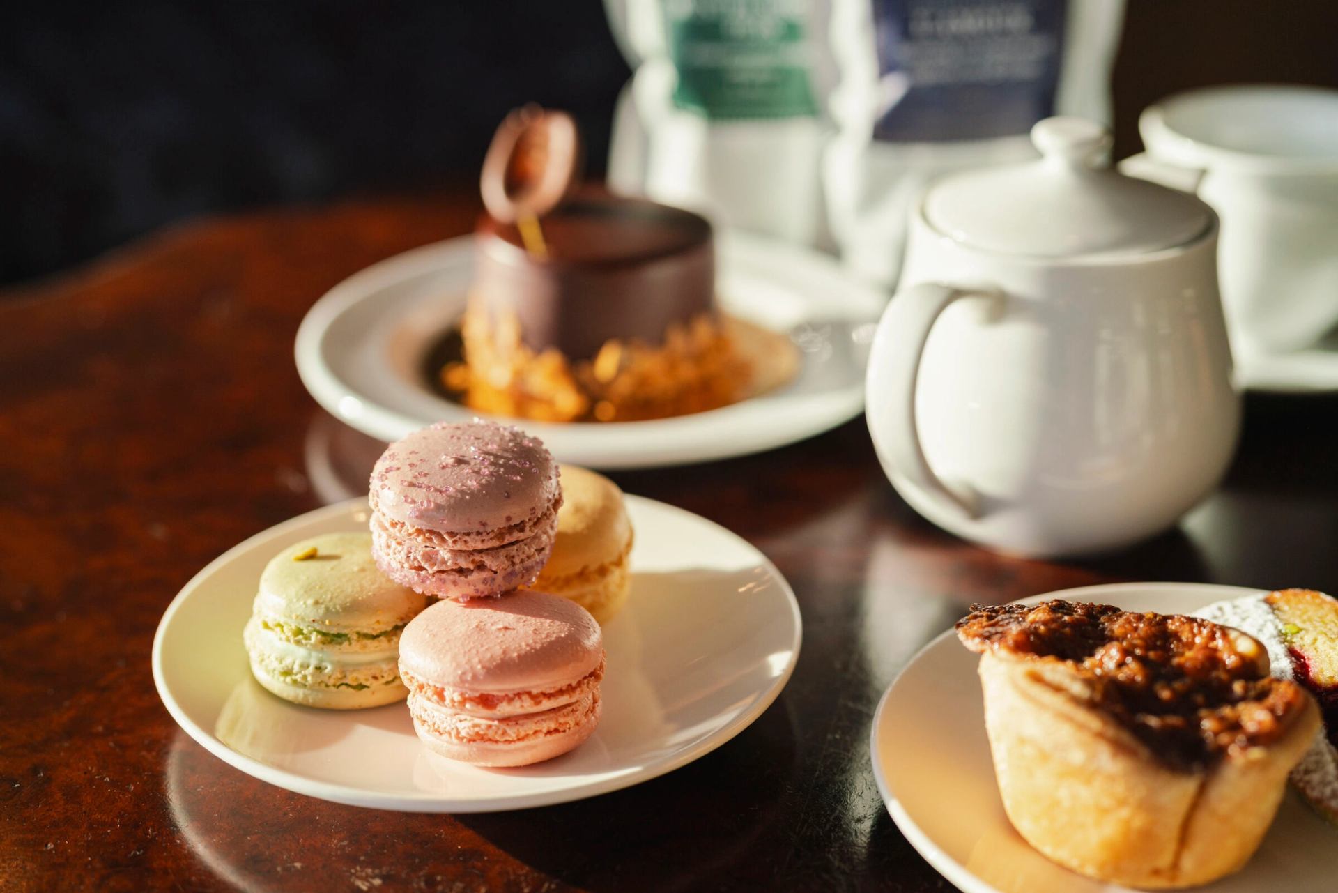 Tea and desserts at Duchess Bake Shop.