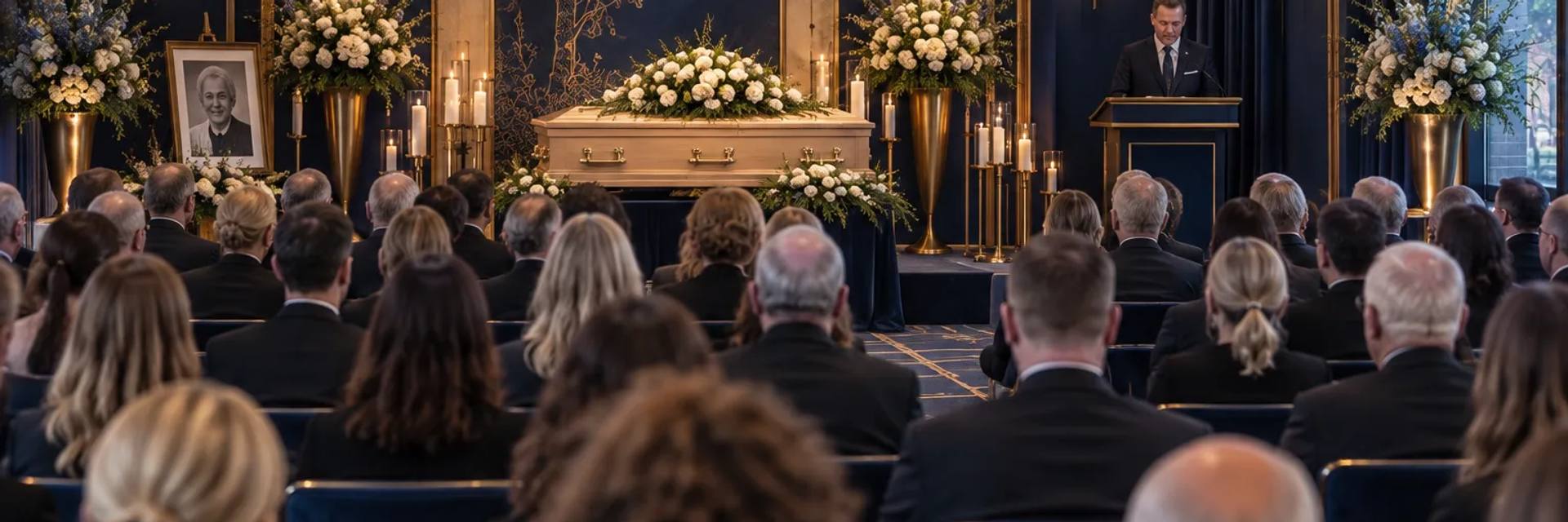 Plechtigheid in ruime zaal