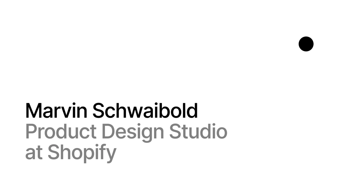 Marvin Schwaibold's website
