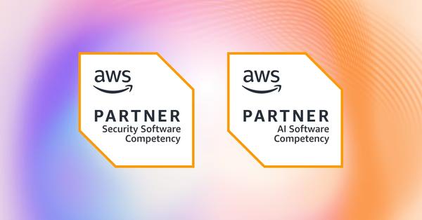 AWS Partner badges for Security Software Competency and AI Software Competency