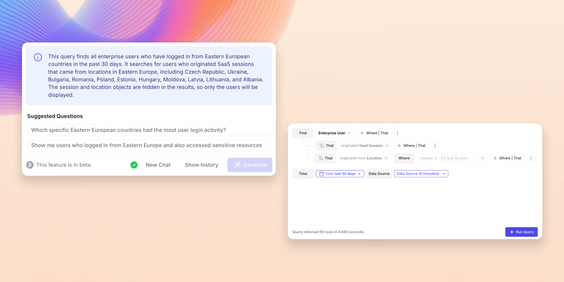 Query builder component