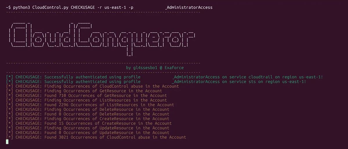 CloudConquerorがアカウント全体で数千件のCloudControl API悪用を検出する