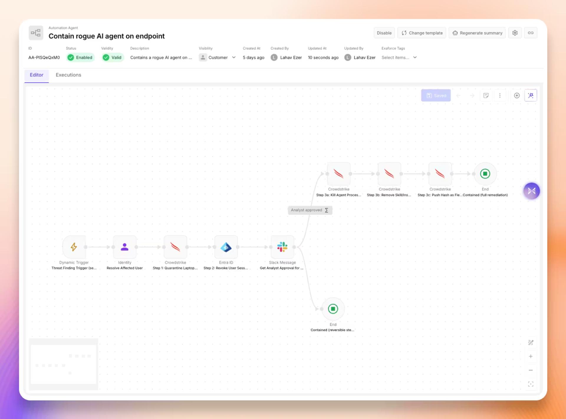 Automation agent