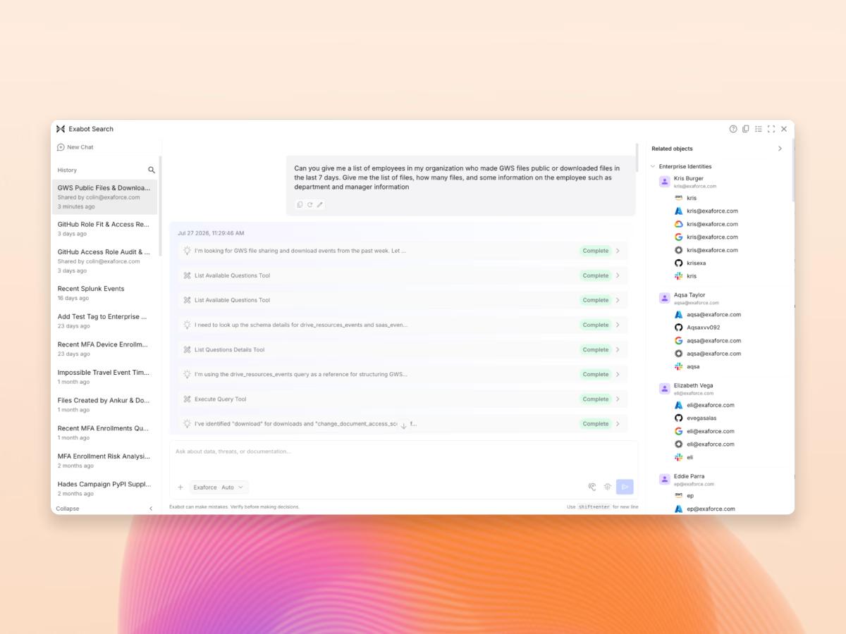 Exabot chat page