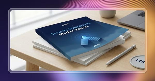 The Latio Security Operations Market Report 2026 on a desk