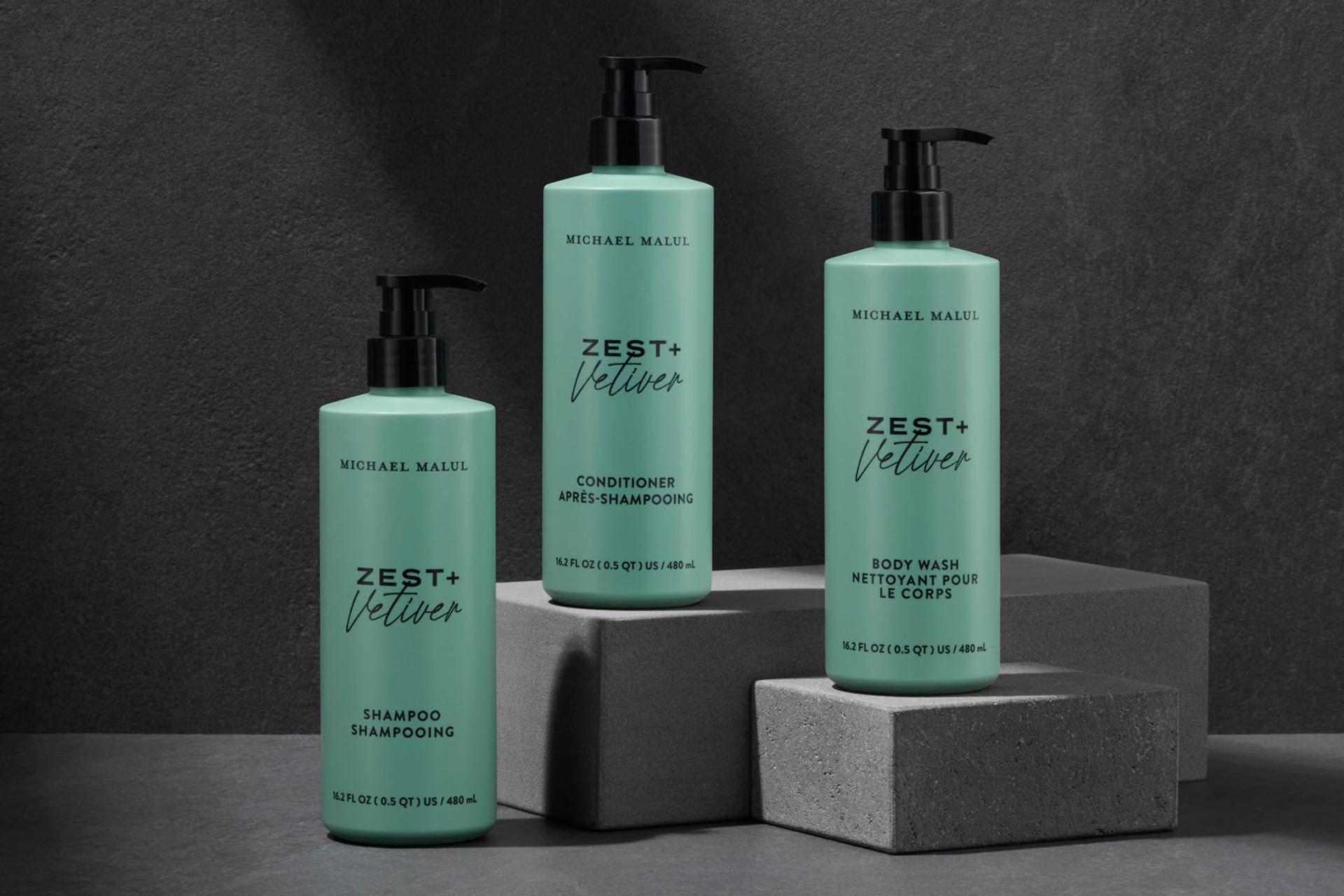 Michael Malul Shampoo, Conditioner, Body Wash 480ml