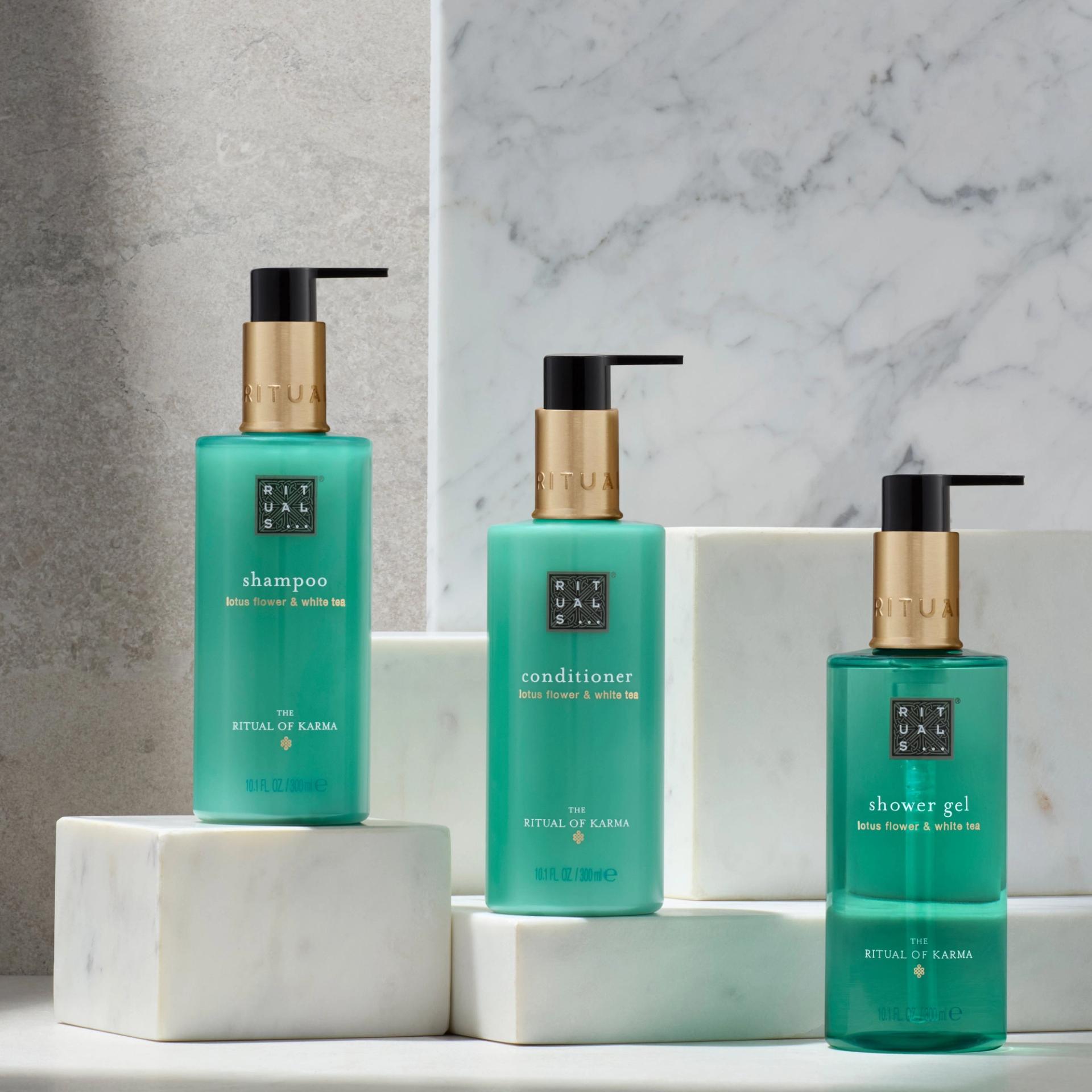 Rituals of Karma Shampoo, Conditioner, Shower Gel Amenity 300ml