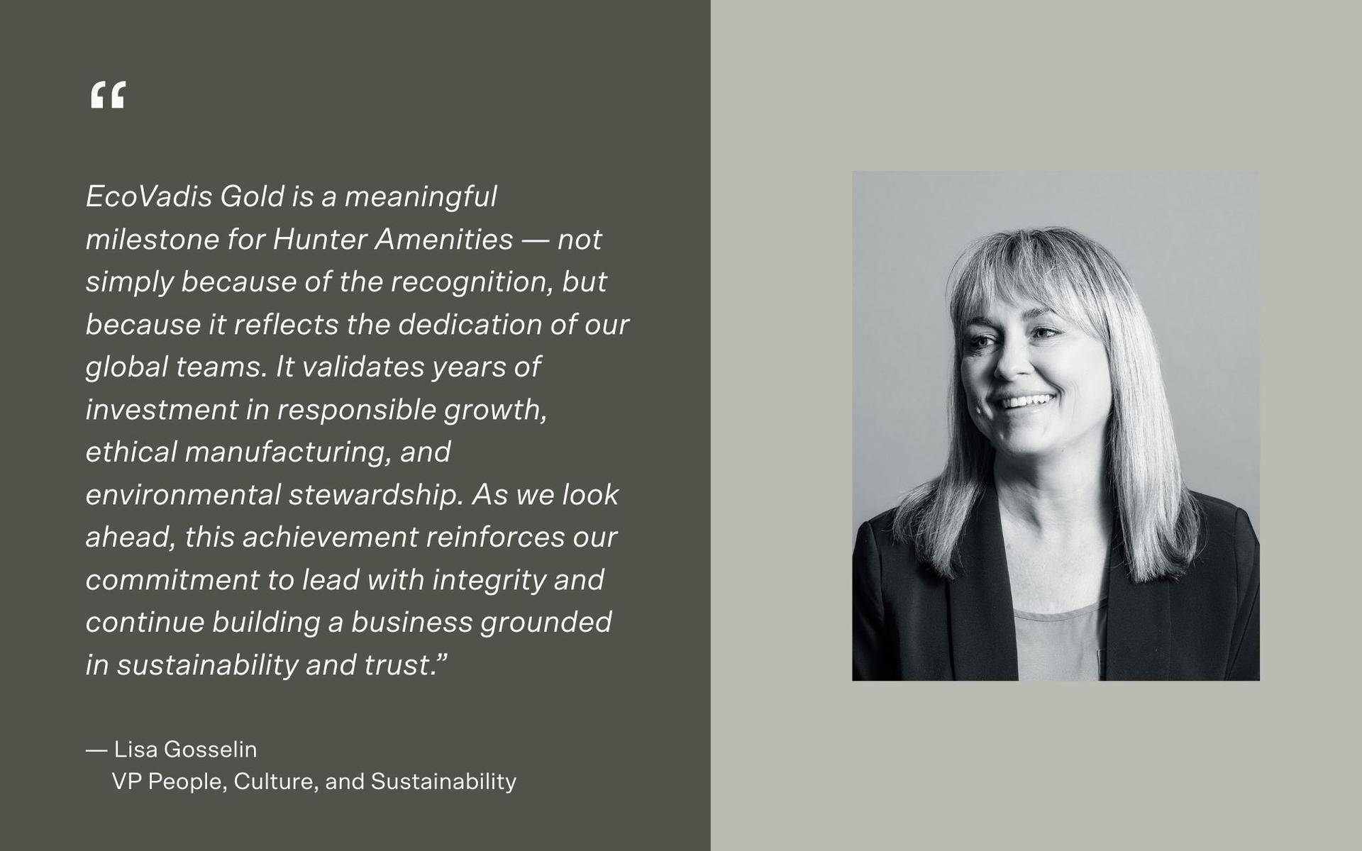 EcoVadis Gold Sustainability Rating