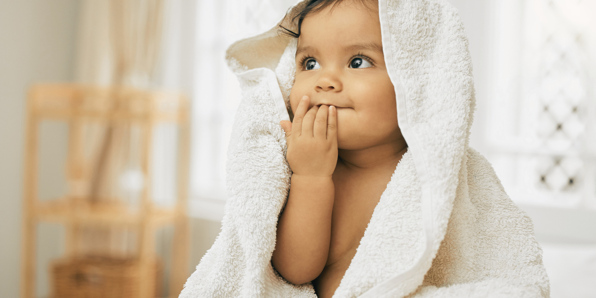 Baby with towel