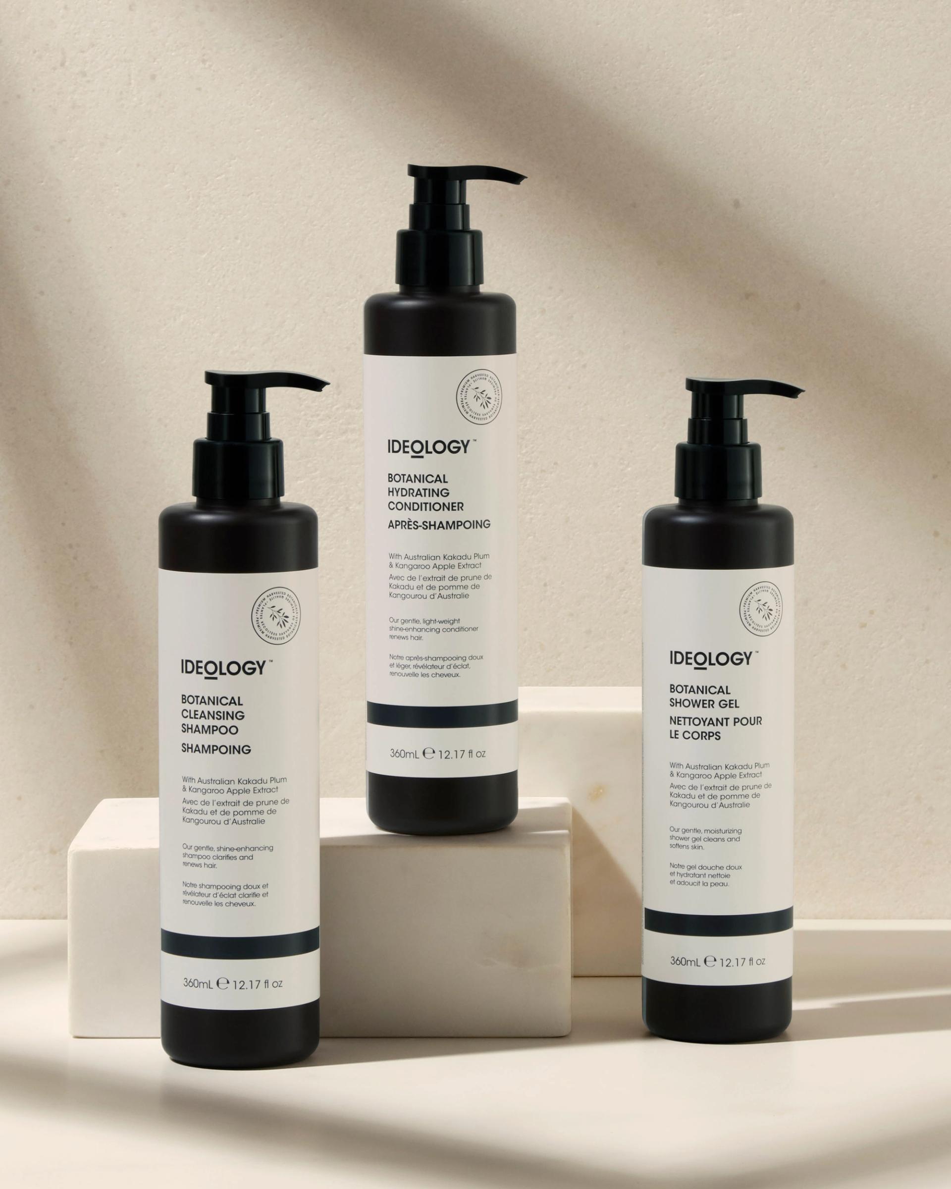 Ideology Shampoo, Conditioner, Shower Gel 300ml