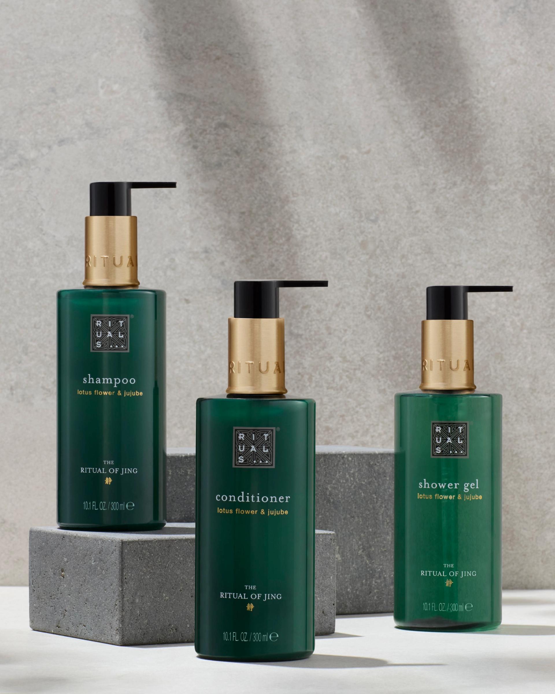 Rituals of Jing Shampoo, Conditioner, Shower Gel Amenity 300ml