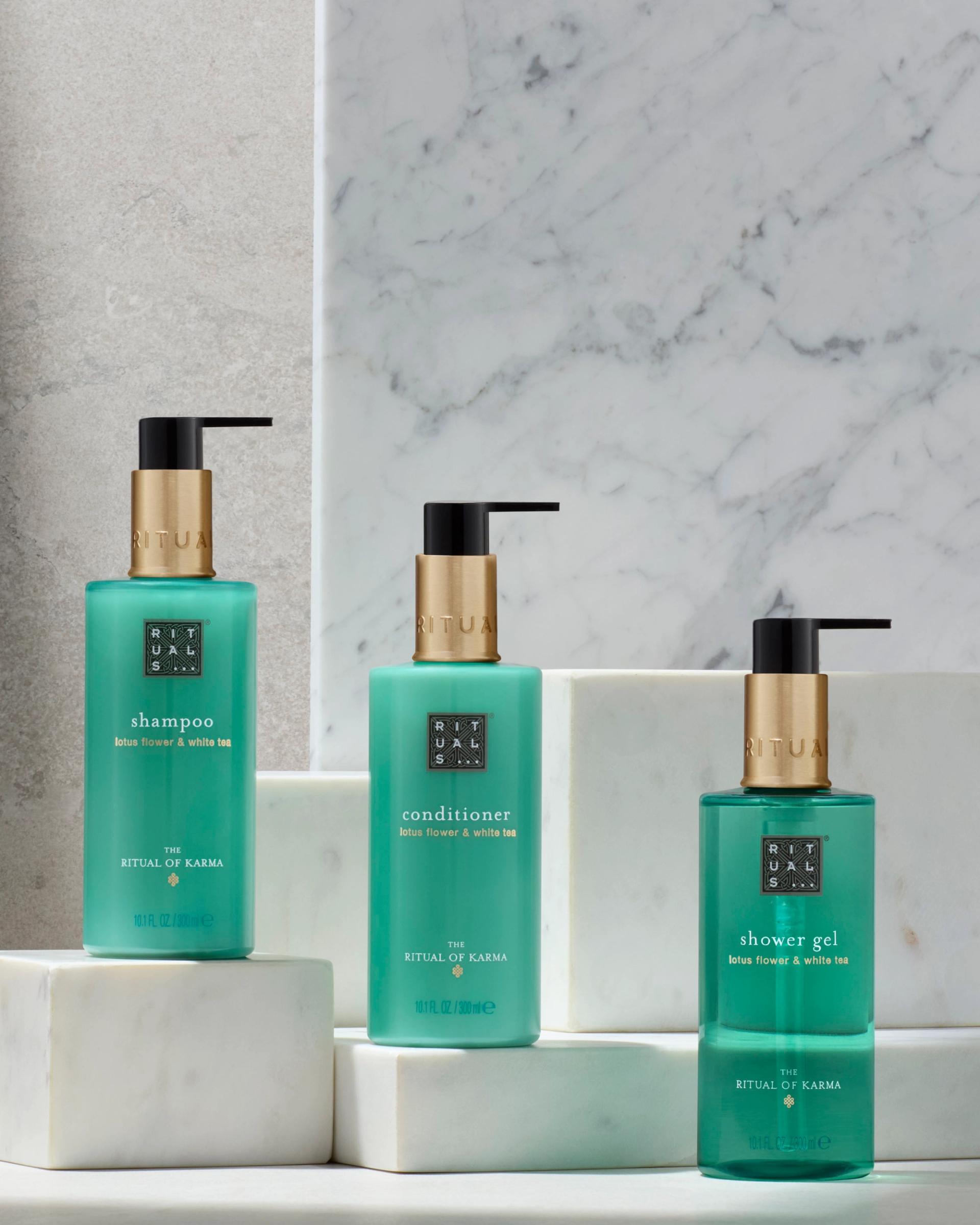 Rituals of Karma Shampoo, Conditioner, Shower Gel Amenity 300ml