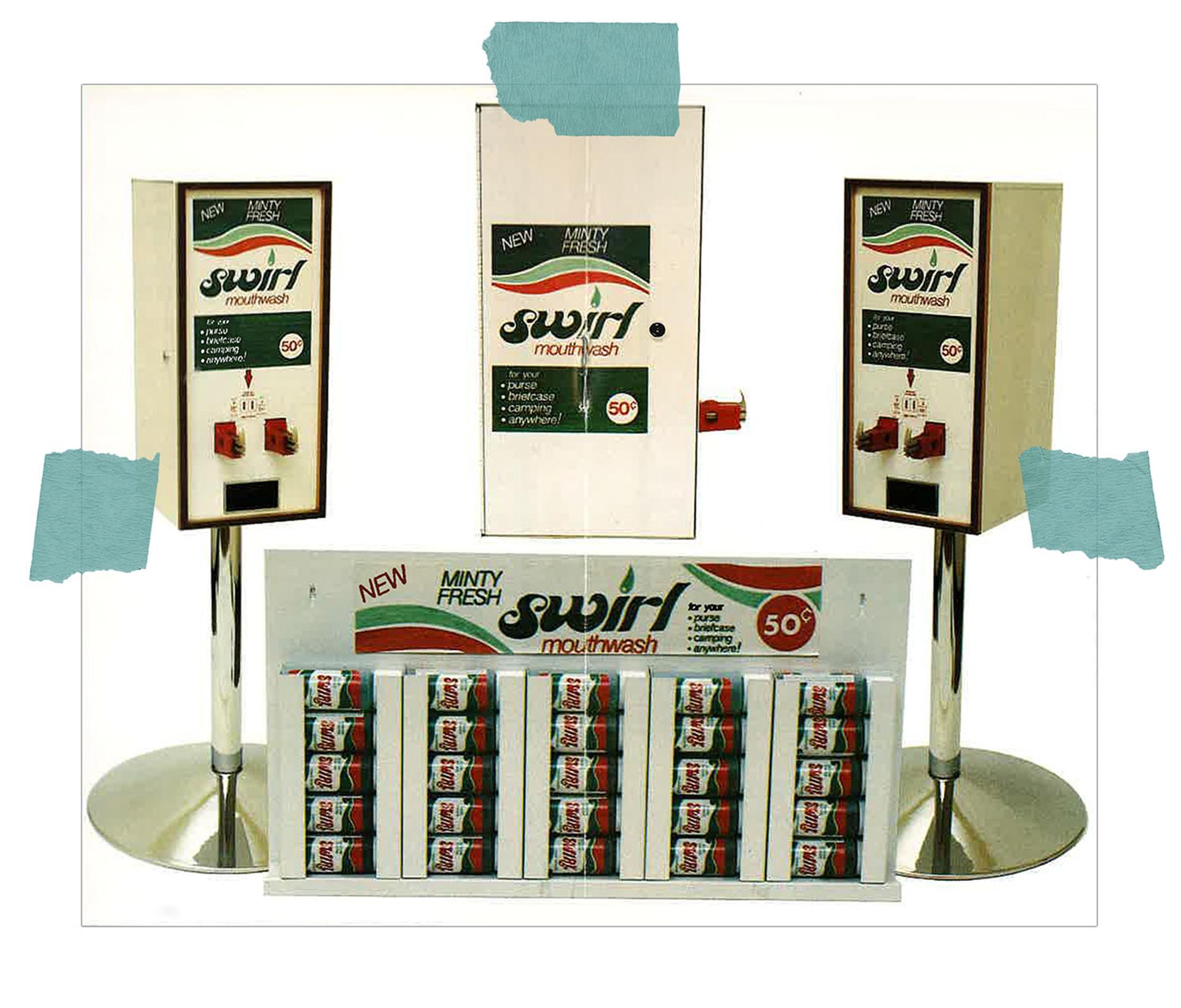 Hunter Amenities Archival Photo, Mouthwash Vending Machine