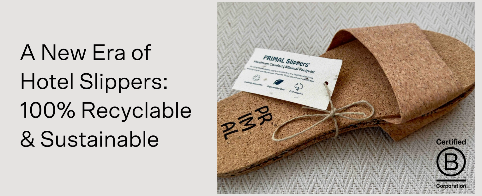 Primal Sustainable Slippers made of cork