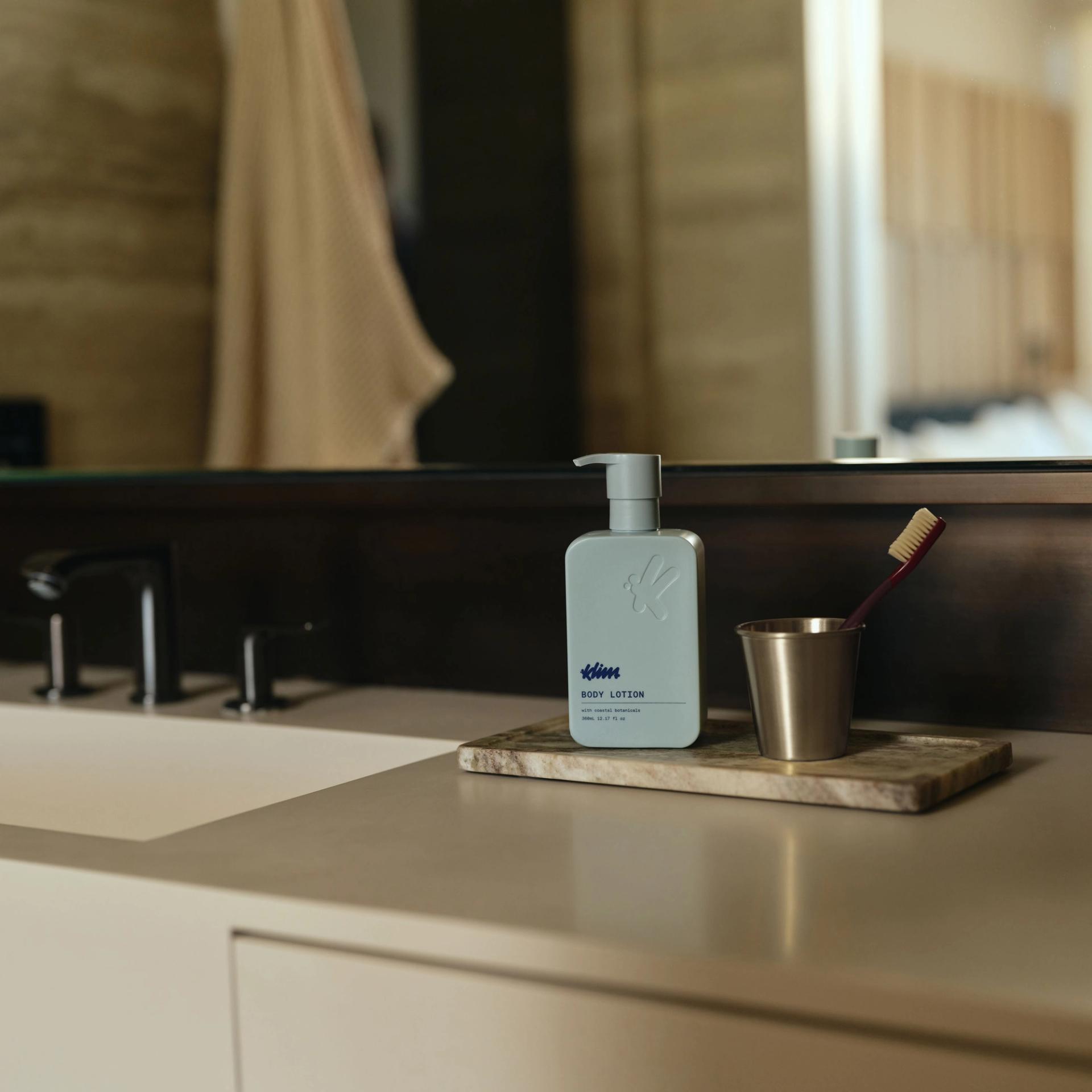 Klima Body Lotion vanity side.