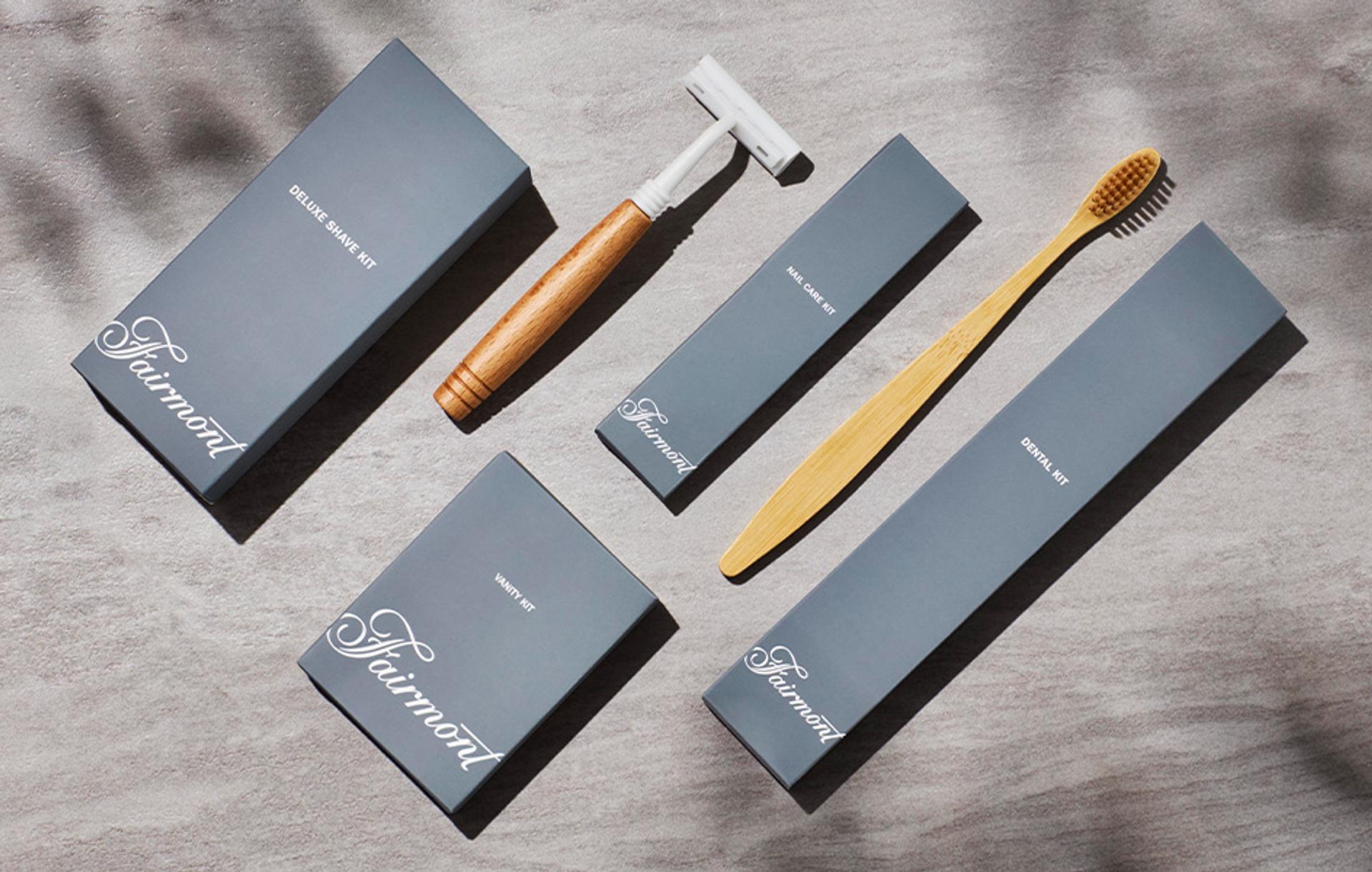 Fairmont Hotel Vanity, Nail Care, Dental and Deluxe Shave Kits