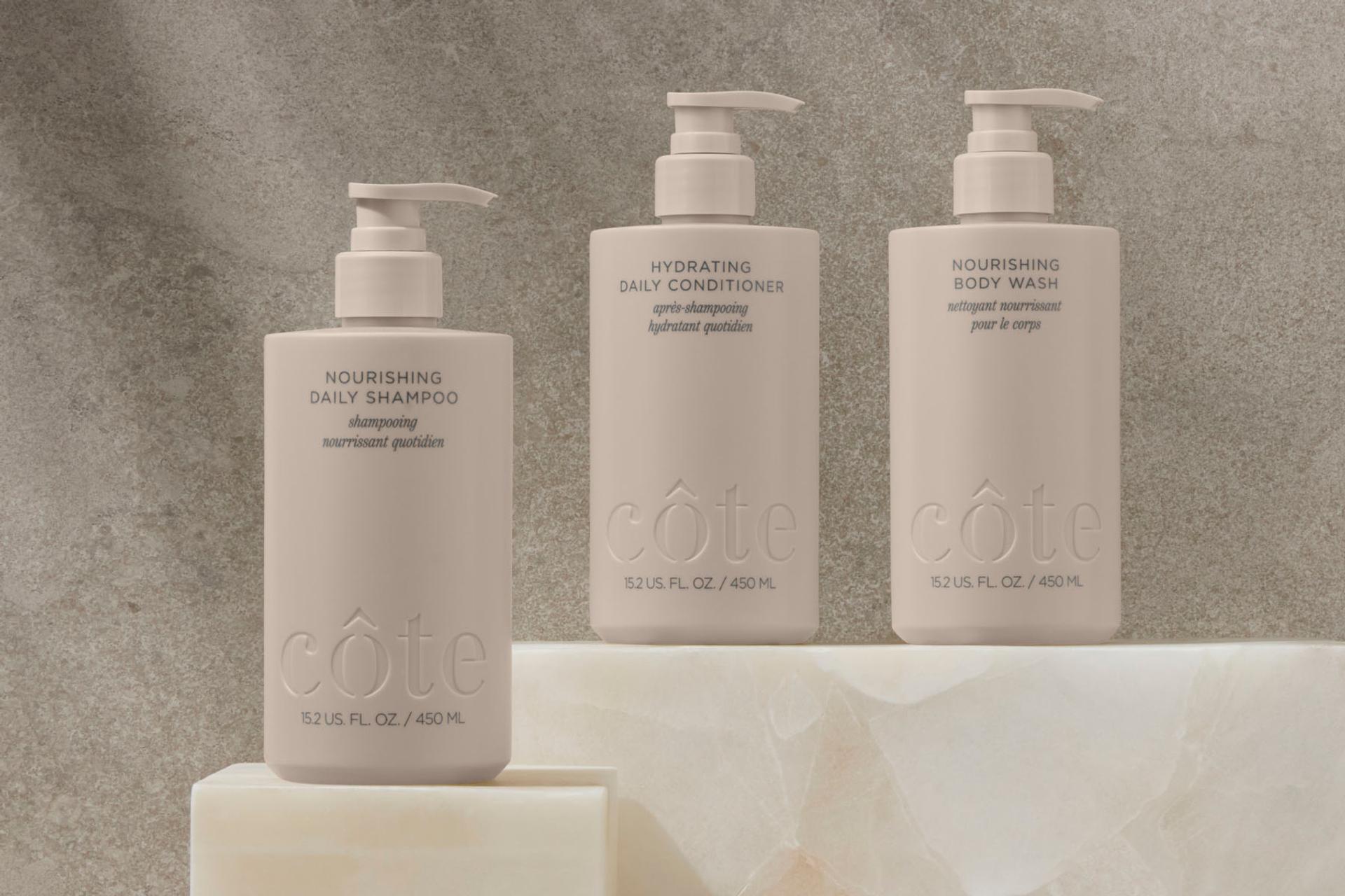 Cote Shampoo, Conditioner, Body Wash 450ml