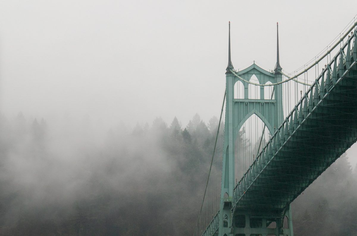 Bridge into the mist