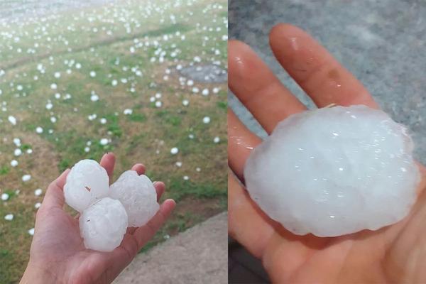 Tormenta de granizo y viento azota La Pampa y Buenos Aires: Impactantes imágenes