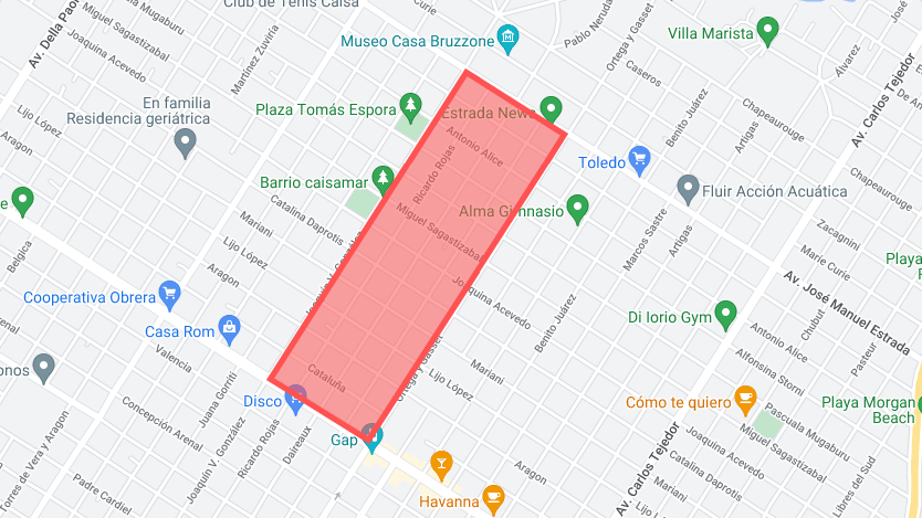 La Municipalidad realiza el cambio de circulación en una zona del barrio Estrada