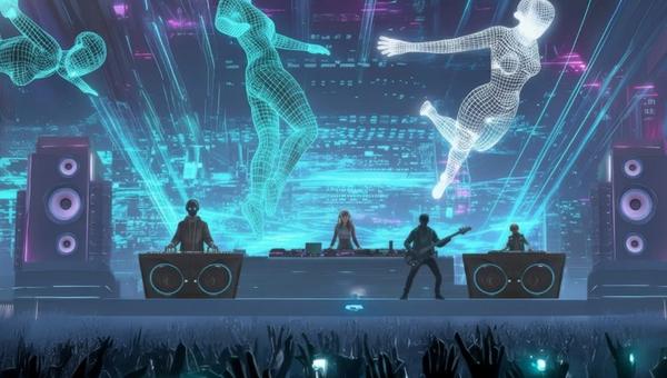 PEEC concentra su universo en una web donde una banda de inteligencia artificial reúne música, series y cómics